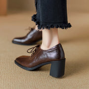 genuine leather lace-up oxford shoes, view 5 - MRSLM