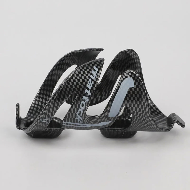 Carbon fiber bicycle water bottle cage, view 2 - MRSLM