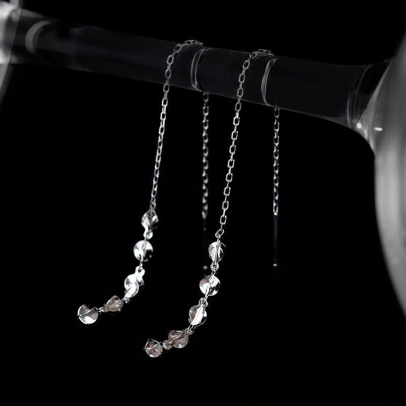 Women's Sterling Silver Tassel Style Earrings