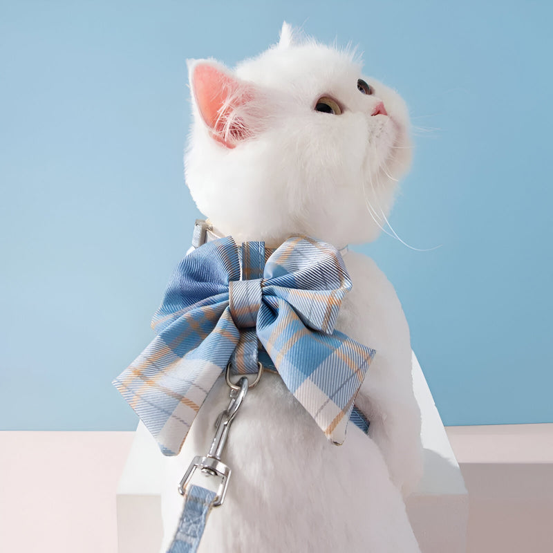 cute pet harness with bowknot, view 6 - MRSLM