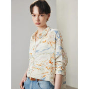 chic summer silk blouse, view 5 - MRSLM