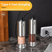 electric salt and pepper grinder set, view 6 - MRSLM