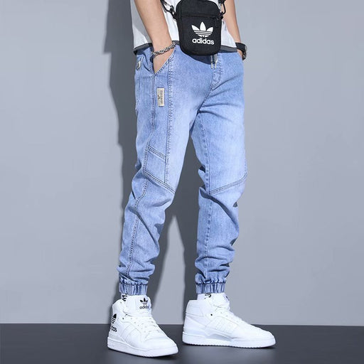 men's ankle-tied harem jeans, view 6 - MRSLM