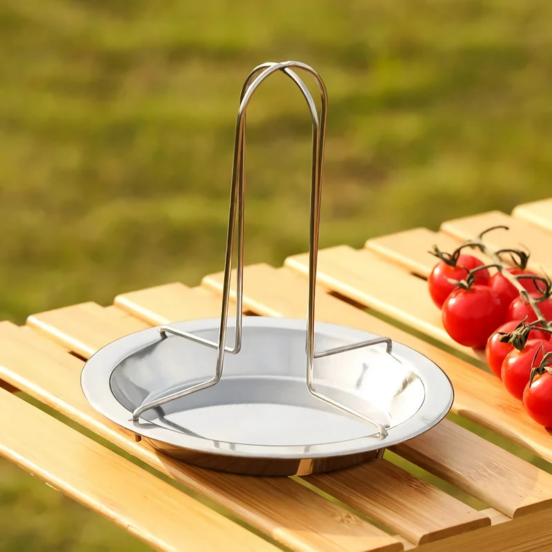 Stainless steel nonstick BBQ grill plate, view 3 - MRSLM