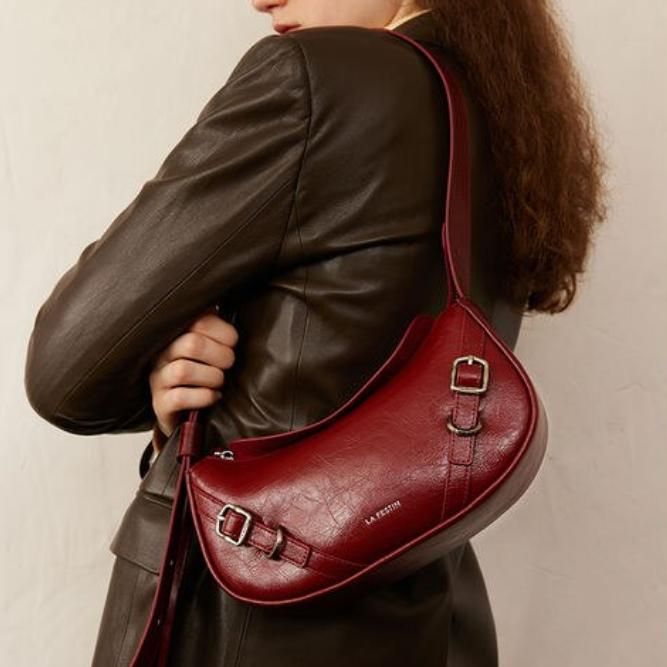 Bolsa Baguette elegante para ombro e transversal