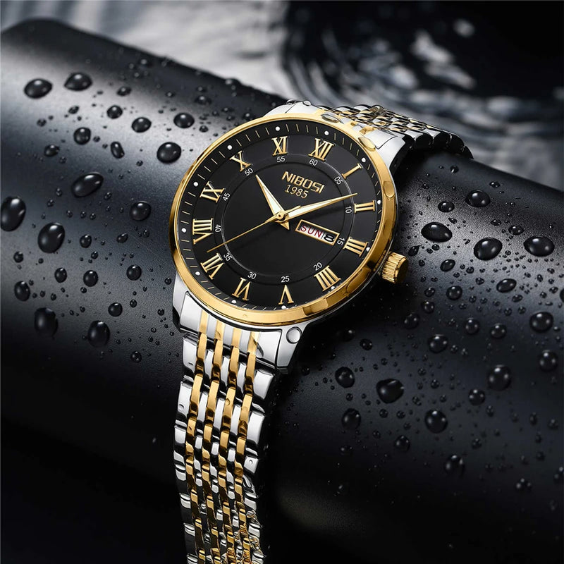 quartz wristwatch with luminous hands, view 9 - MRSLM