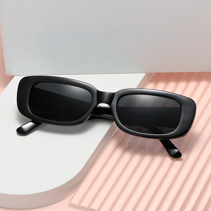 vintage square frame sunglasses, view 2 - MRSLM