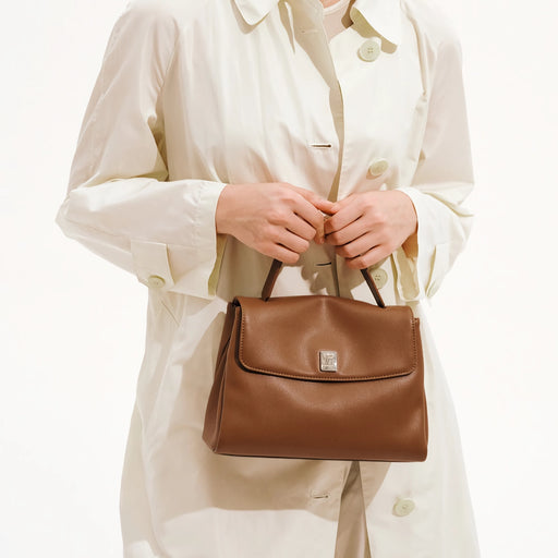 Women's split leather tote handbag - MRSLM