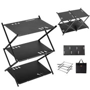 multi-level folding camping shelf, view 8 - MRSLM