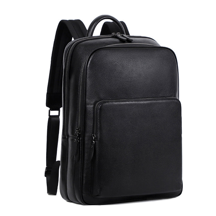 Fashion Personality Multi-compartment Men's Leather Backpack