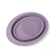 silicone folding makeup brush cleaning bowl, view 4 - MRSLM