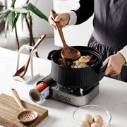 teak wood cooking utensils set, view 5 - MRSLM