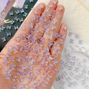 colorful aurora butterfly nail charms, view 4 - MRSLM