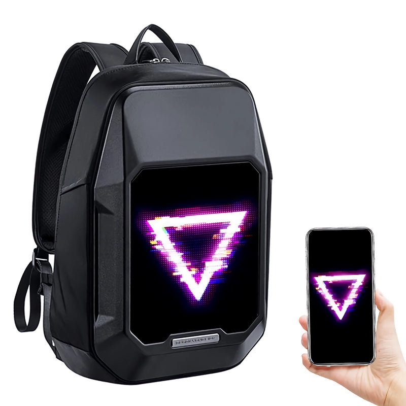 LED pixel display sling backpack, view 8 - MRSLM