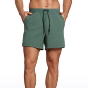 men's 5 inch four-way stretch workout shorts, view 2 - MRSLM