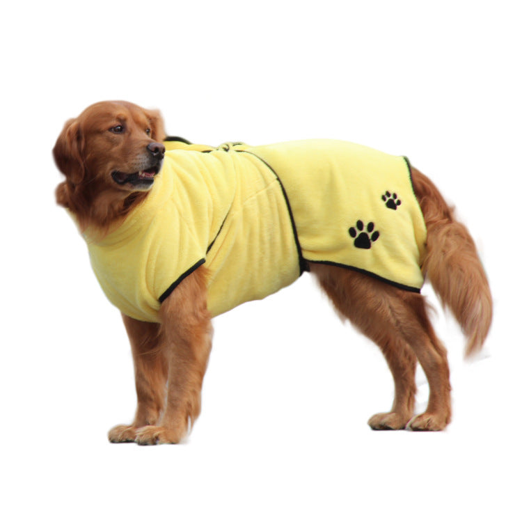 Pet coral fleece bathrobe, view 3 - MRSLM