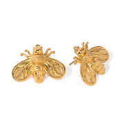 bee earrings, view 7 - MRSLM