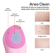 electric silicone face cleansing brush, view 7 - MRSLM