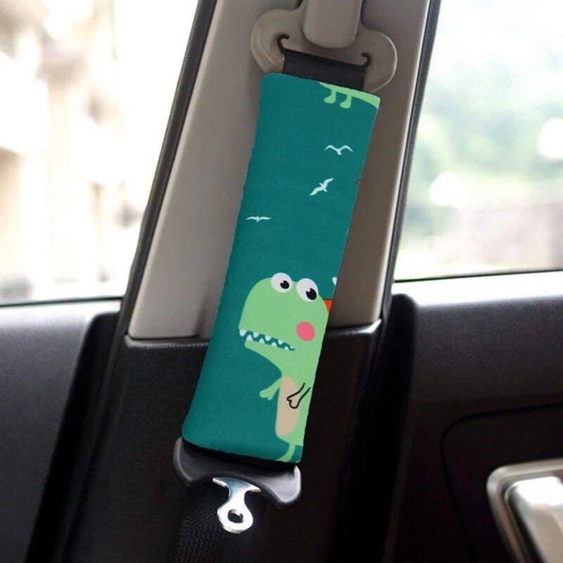 Dinosaur car seat belt pillow, view 9 - MRSLM