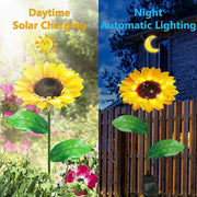 solar sunflower garden lights, view 4 - MRSLM
