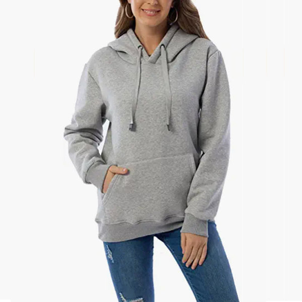 Women's Thermal Sherpa Pocket Hooded Sports Sweatshirt Jacket