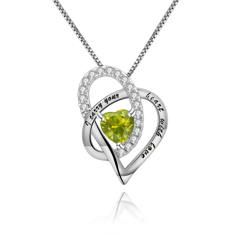 Birthstone S925 Silver Necklace Pendant