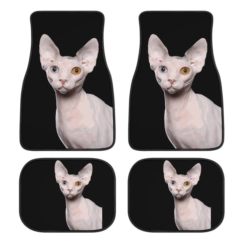 Sphynx cat print car floor mat set, view 6 - MRSLM