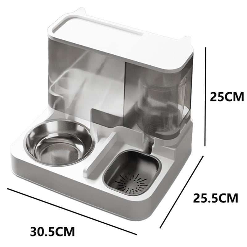 2-in-1 automatic cat feeder and water dispenser, view 9 - MRSLM