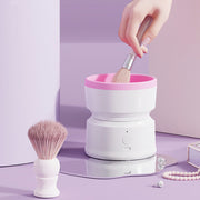 portable electric makeup brush cleaner, view 4 - MRSLM