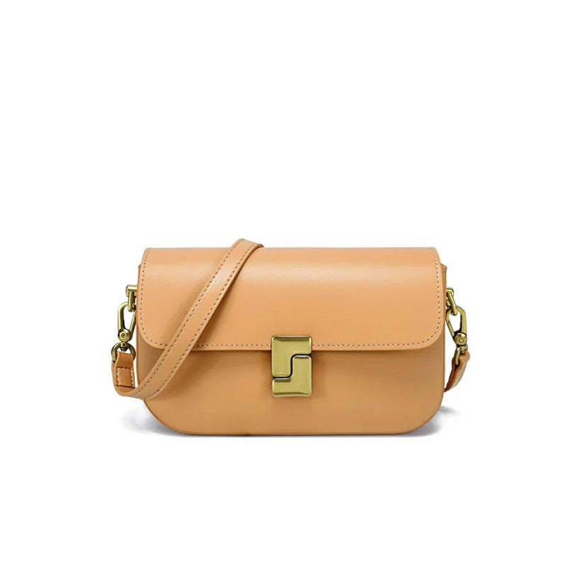 genuine leather minimalist small square bag, view 4 - MRSLM
