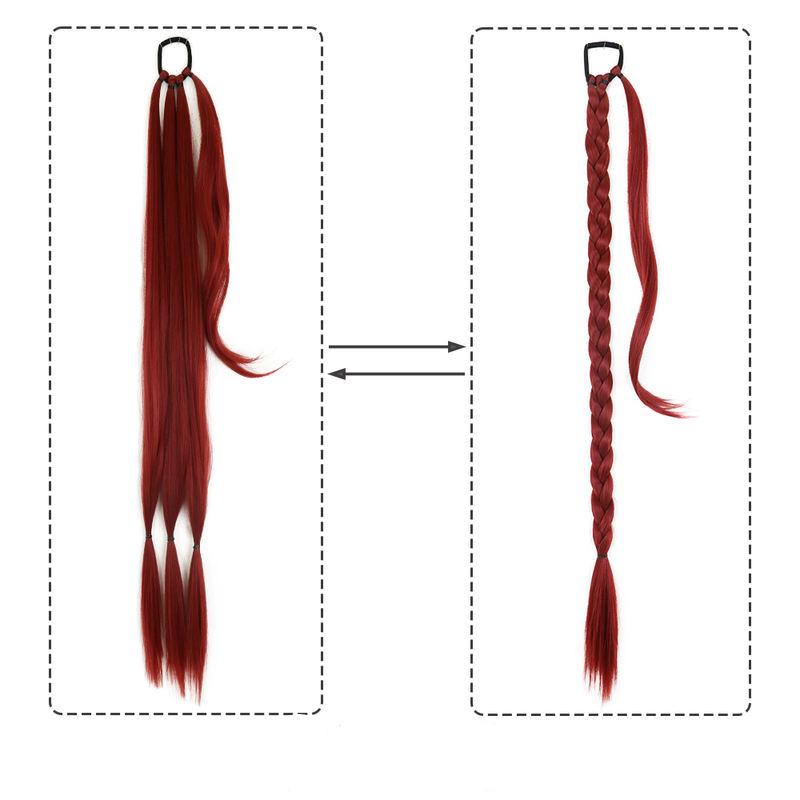 synthetic braided ponytail hair extension, view 5 - MRSLM
