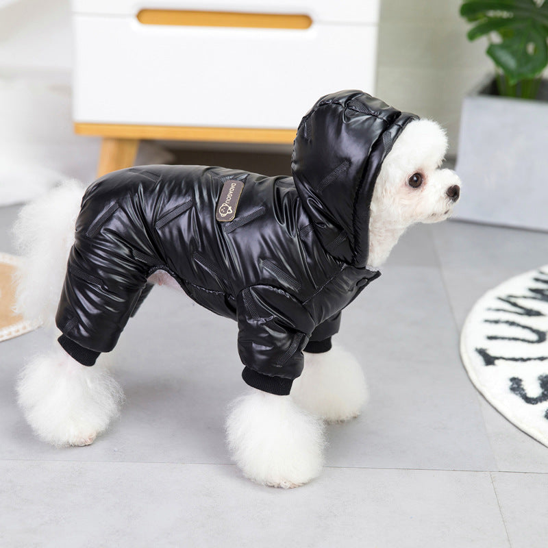 Macacão impermeável para cães de pequeno porte