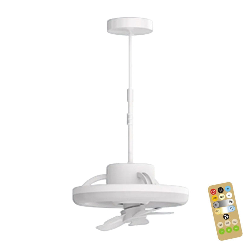 Ventilador de teto elegante com luz LED