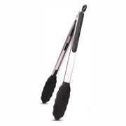 silicone BBQ grilling tongs, view 3 - MRSLM