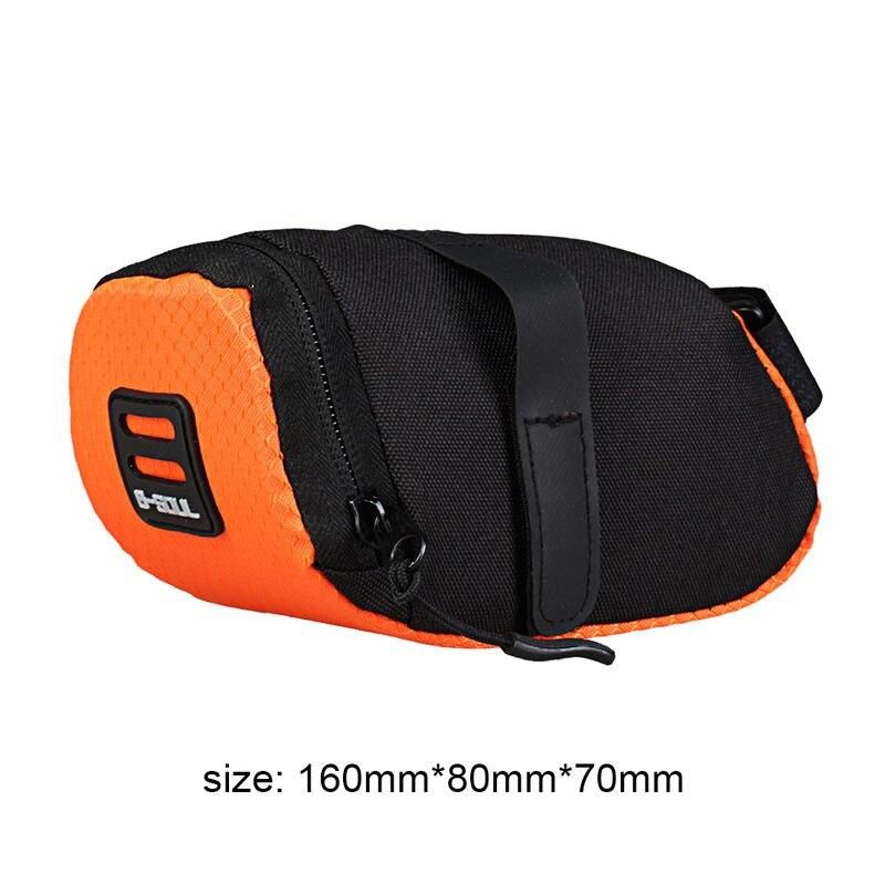 compact reflective cycling saddle bag, view 10 - MRSLM