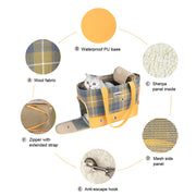 pet travel carrier bag, view 7 - MRSLM