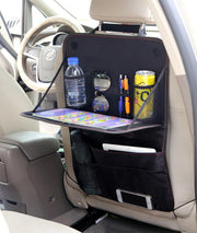 car seat back organizer with foldable tray, view 8 - MRSLM