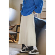 retro ribbed knit a-line skirt, view 2 - MRSLM
