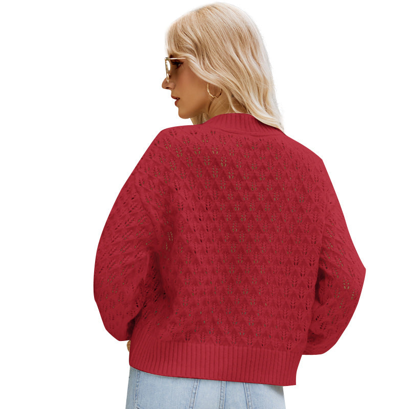 Women's Design Loose Round Neck Pullover Sweater