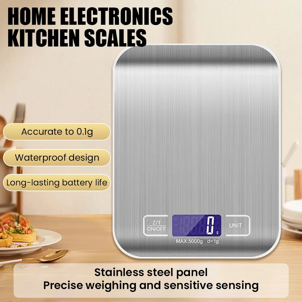 Balança de cozinha eletrônica de alta precisão de 22 lb/0,035 oz para confeitaria