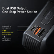 2000A portable car jump starter power bank, view 6 - MRSLM