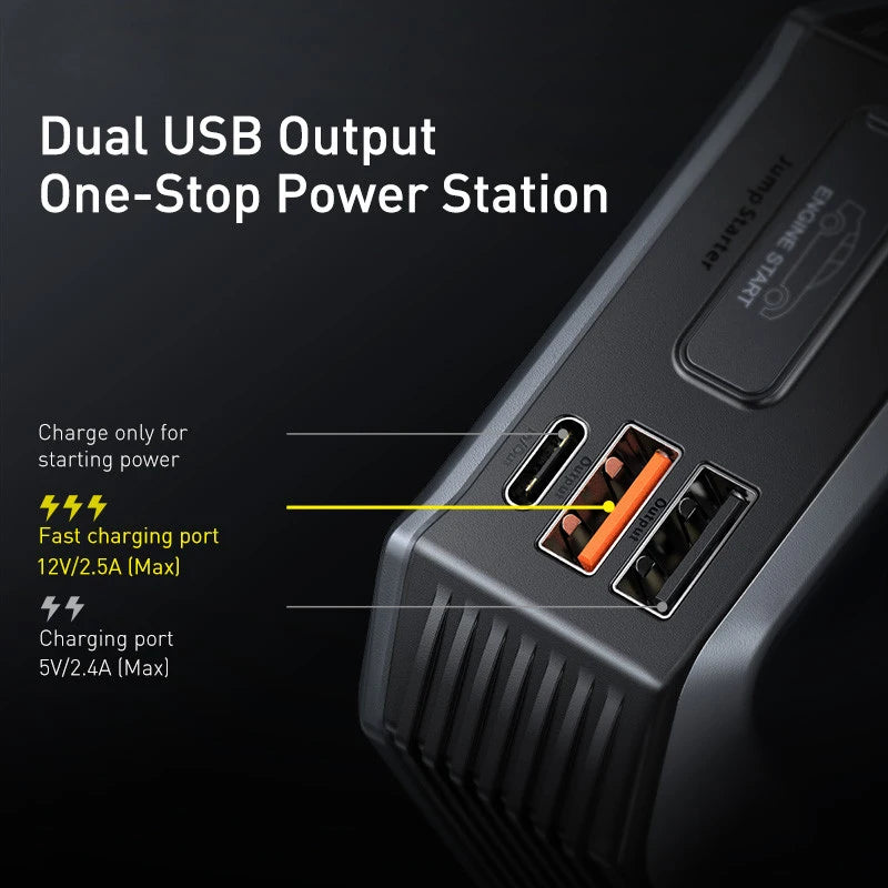 2000A portable car jump starter power bank, view 6 - MRSLM