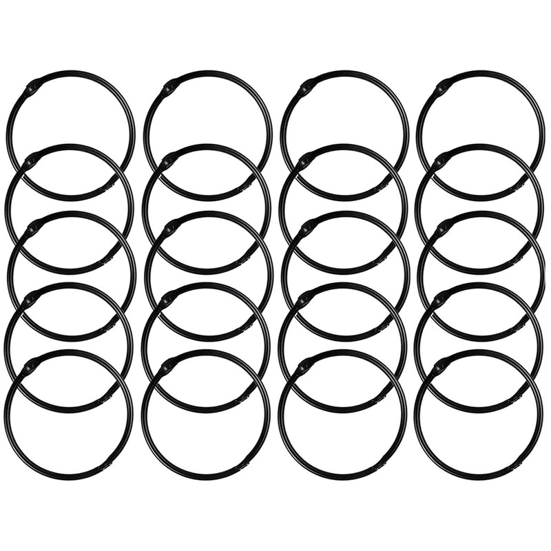 20 Stück offene Gardinenringe, 50 mm