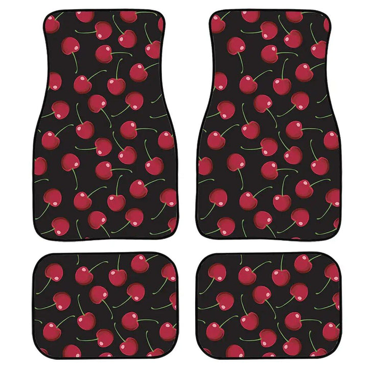 Cherry Blossom Car Mats with Pink Backdrop