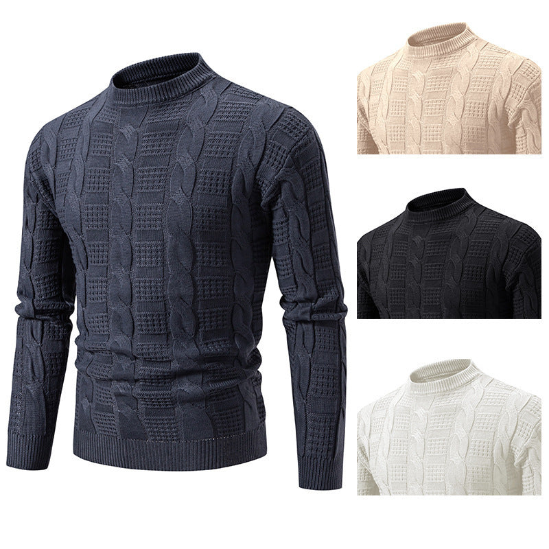 Men's twisted knit pullover - MRSLM