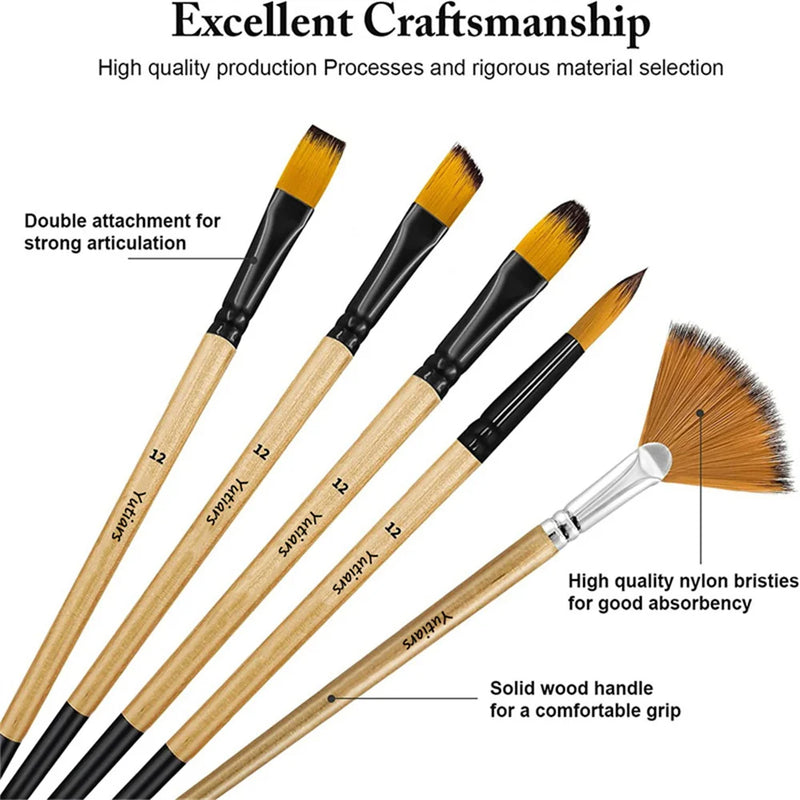 32 pcs paint brush set, view 8 - MRSLM