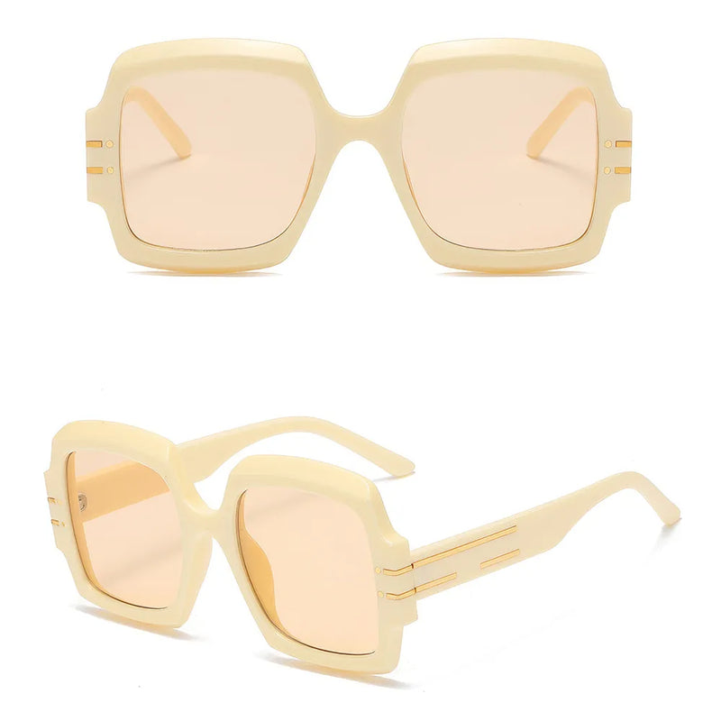 Oversized oval sunglasses with gradient lenses, view 14 - MRSLM