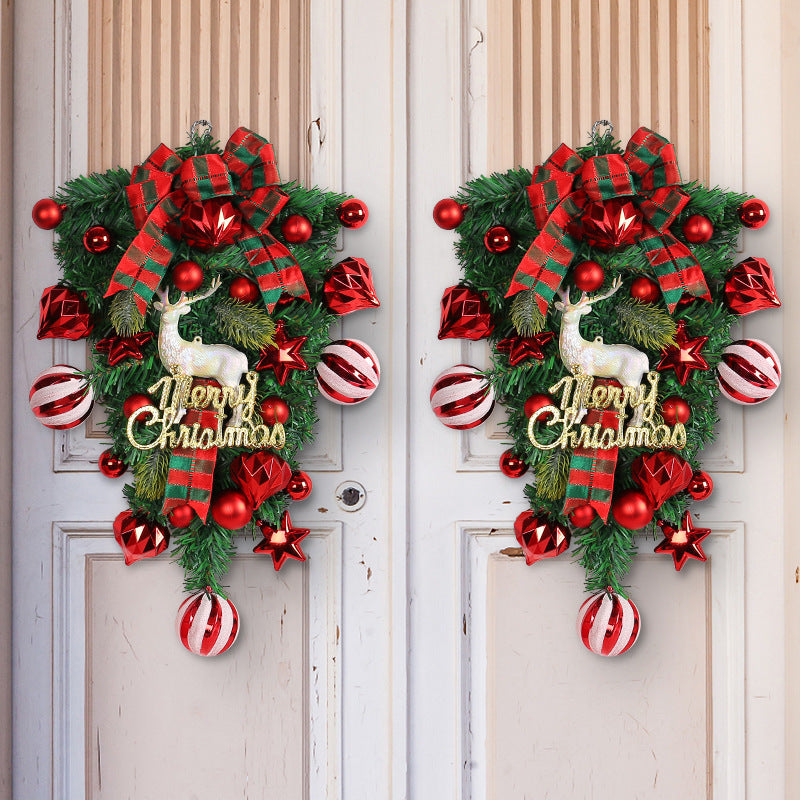 Christmas elk upside down tree garland, view 5 - MRSLM