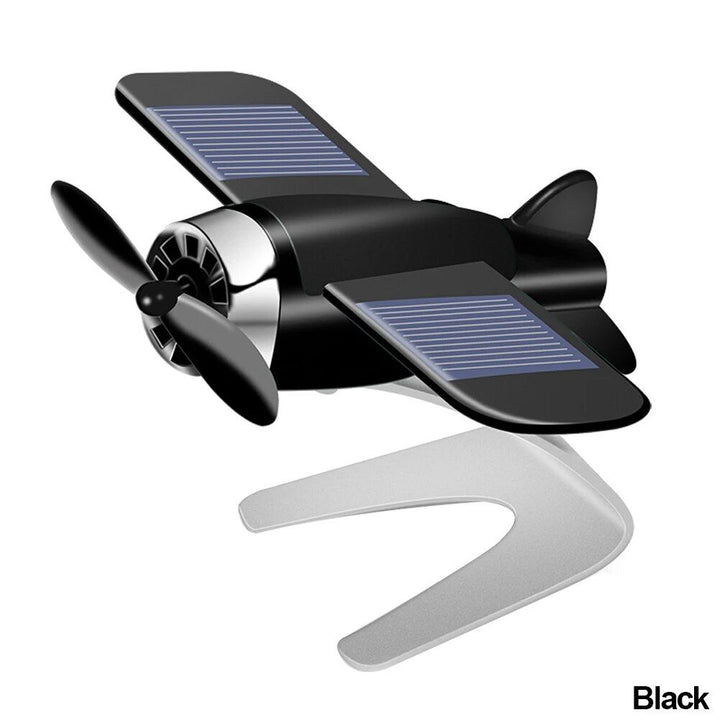 Solar-Powered Aircraft Car Air Freshener and Ornament