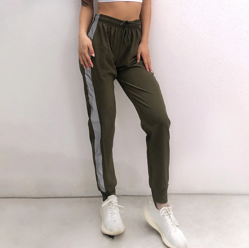 Side Reflective Stripe Sweatpants
